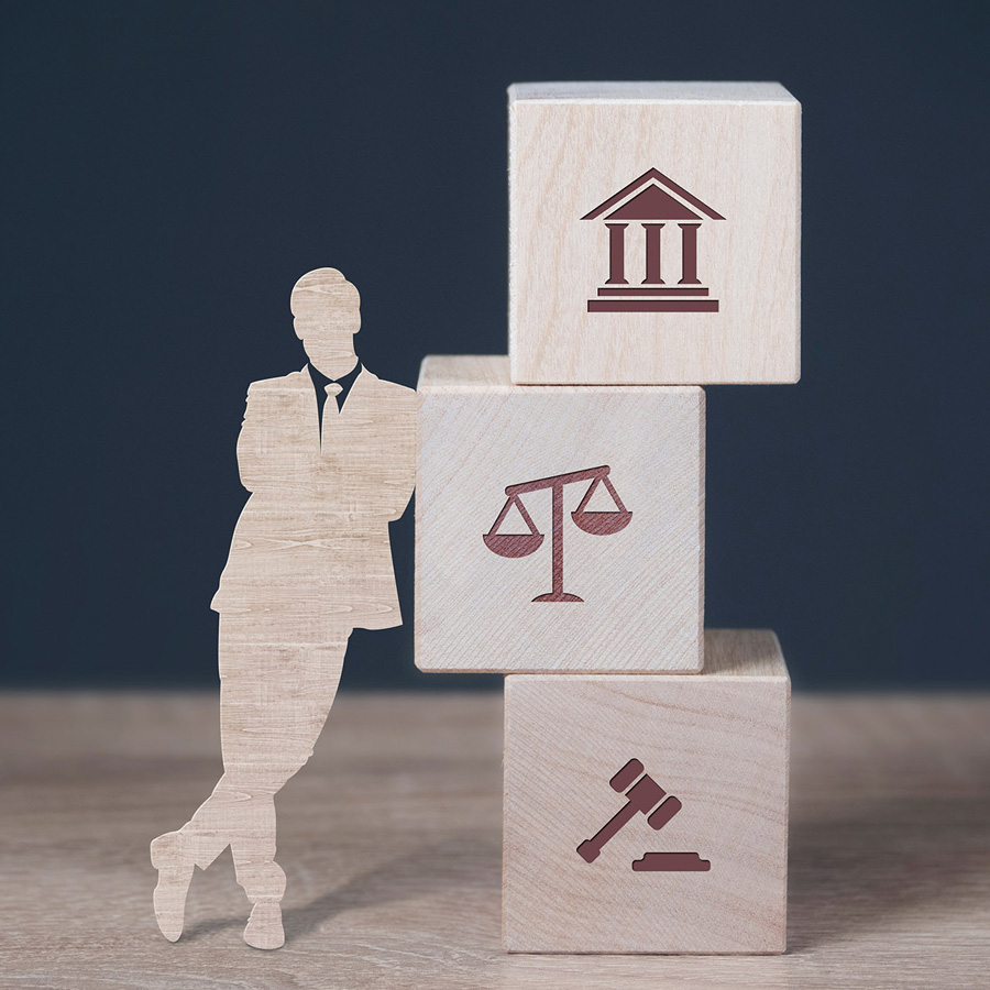 Symboles de la justice et du droit du travail